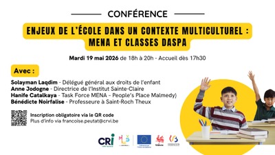 Conférence "Enjeux de l'école dans un contexte migratoire"