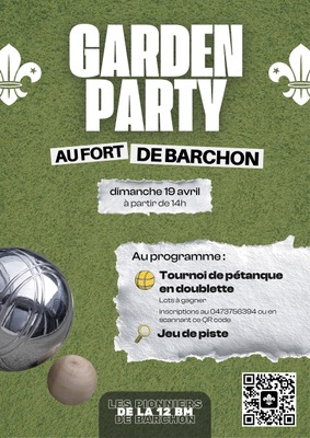 Image de l'événement Garden Party & Tournoi de Pétanque des Scouts de Blegny - Blegny