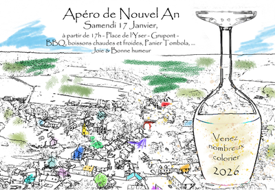 Image de l'événement Apéro de Nouvel an à Grupont