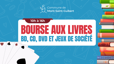 Image de l'événement Bourse aux livres, bandes dessinées, CD, DVD et jeux de société