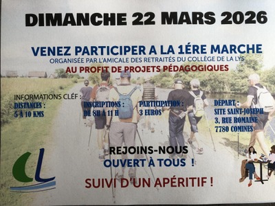 Image de l'événement 1ère marche organisée par l'Amicale des retraités du Collège de la Lys - Comines