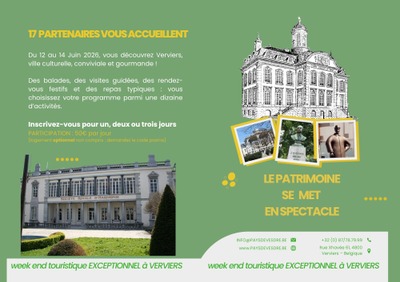 Le patrimoine se met en Spectacle à Verviers