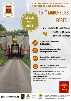 Marche des forts – Province de Liège GRATUIT