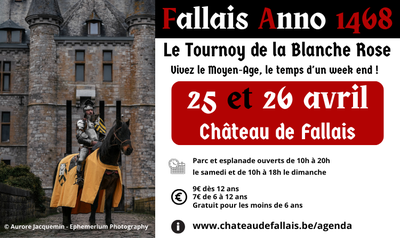 Image de l'événement “Fallais Anno 1468. Le Tournoy de la Blanche Rose” - Fallais
