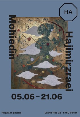 EXPO DES OEUVRES DE Mohiedin Hajimirzraei à la galerie HugAllan dans la Grand-rue à Virton.