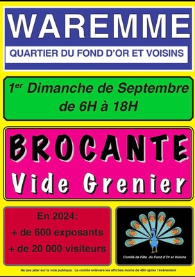 Image de l'événement 13ème Brocante - vide grenier du comité des fêtes du Fond'Or et v...