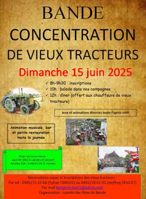 Concentration de vieux tracteurs | Bande