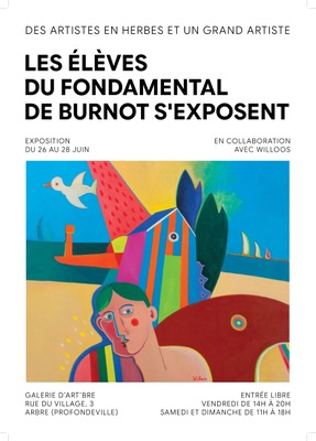 Exposition des élèves de l'école primaire de Burnot