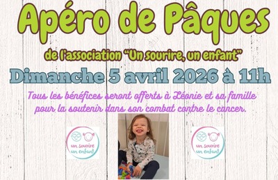 Image de l'événement Apéro et activités de Pâques de l'association "Un sourire, un enfant" - Comines