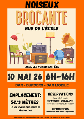 Image de l'événement Brocante de la rue de l'Ecole - Noiseux - Anhée