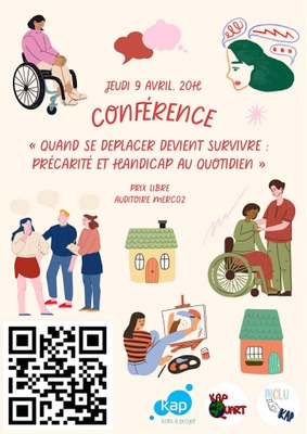Image de l'événement Conférence : "Quand se déplacer devient survivre : précarité et handicap au quotidien" - Louvain-La-Neuve