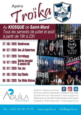 APERO TROIKA AU KIOSQUE  A SAINT-MARD