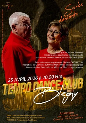 Image de l'événement Soirée dansante Tempo Dance Club Blegny - Blegny