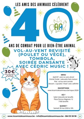 40 ans ! Repas festif des "Amis des Animaux"