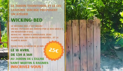 Image de l'événement Atelier : Wicking-bed à Ragnies - Ragnies