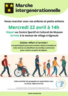 Image de l'événement Marche intergénérationnelle - Musson