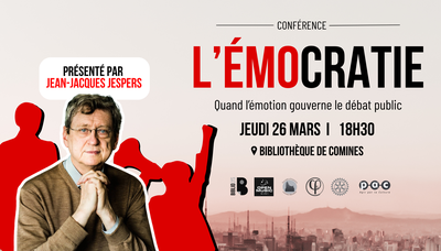 Image de l'événement "L'émocratie" présenté par Jean-Jacques Jespers - Comines-Warneton