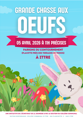 Image de l'événement Grande chasse aux oeufs de Pâques! - Ittre