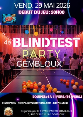 Blindtest Party de la Royale Palette Gembloux