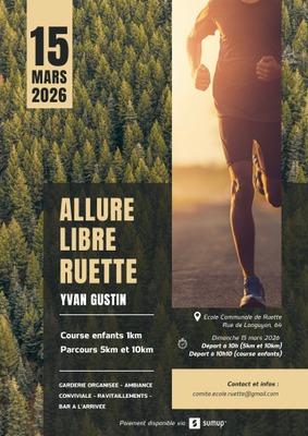 Image de l'événement Allure Libre de Ruette - 15 mars 2026 - Bleid