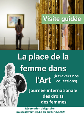 Image de l'événement 🌸 Visite guidée - la place de la femme dans l’Histoire de l’Art - Verviers