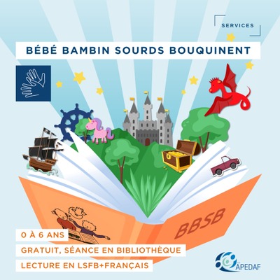 Image de l'événement Bibliothèque // BBSB - Bébé, Bambin Sourds Bouquinent