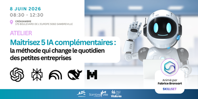 Atelier "Maîtrisez 5 IA complémentaires. La méthode qui change le quotidien des TPE."