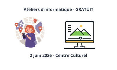 Image de l'événement Ateliers d'informatique gratuits