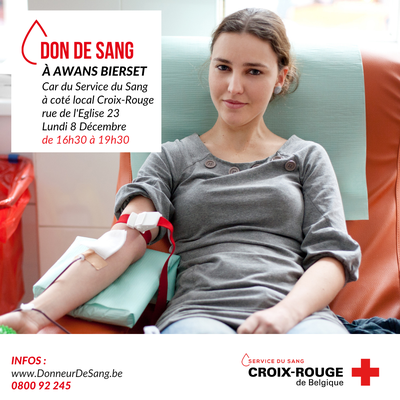 Image de l'événement Collecte de sang à Awans ce 16 mars 2026 - awans