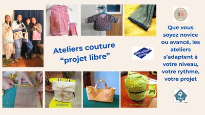 Image de l'événement Stage couture avec Filumineuse et Sanna Pack' Une Vie - Ferrières