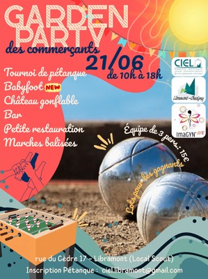 Votre Office du tourisme à la Garden party des commerçants