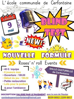 Image de l'événement Blind Test - Cerfontaine