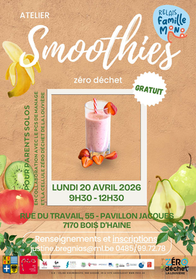 Image de l'événement Smoothies Zéro Déchet – Atelier culinaire convivial pour parents solos - Manage