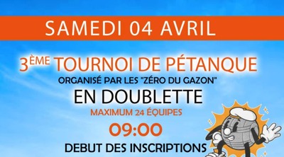 Image de l'événement 3ème tournoi de pétanque organisé par "Les zéro du gazon" - Comines