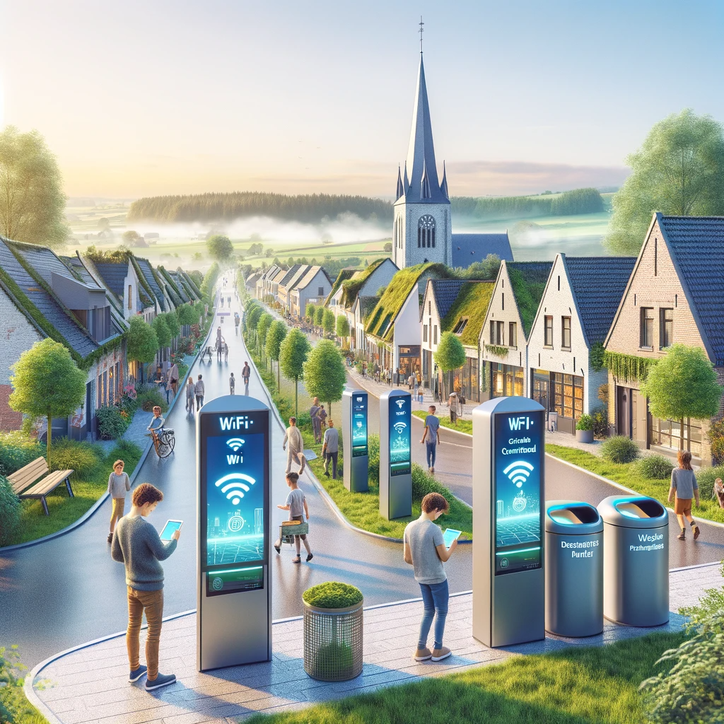 Illustration representing the open data space, with visual elements symbolizing data sharing and accessibility