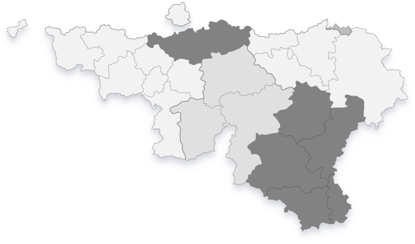 Map of Belgium